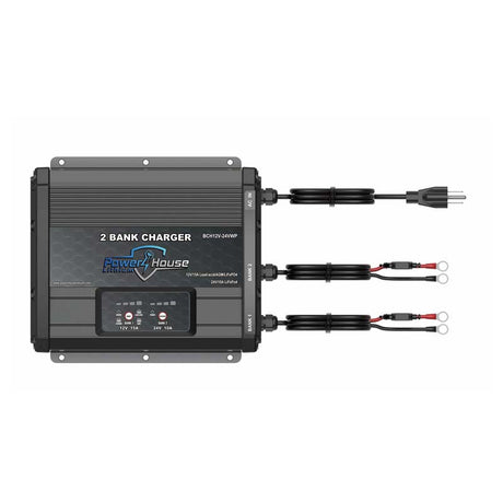 12V and 24V 2 bank marine battery charger
