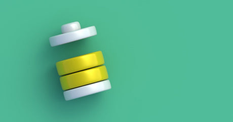 A 3D rendering depicting a partially charged battery to convey charge capacity and battery reserves.