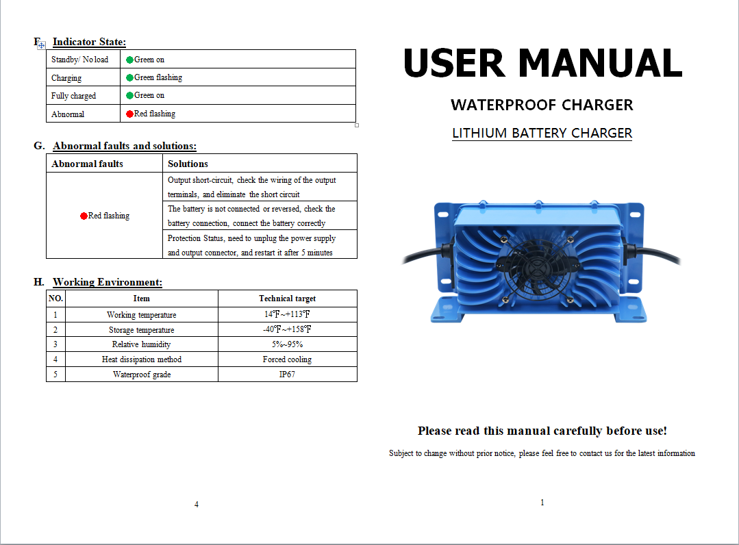 PowerHouse 24V AC Waterproof Onboard Charger