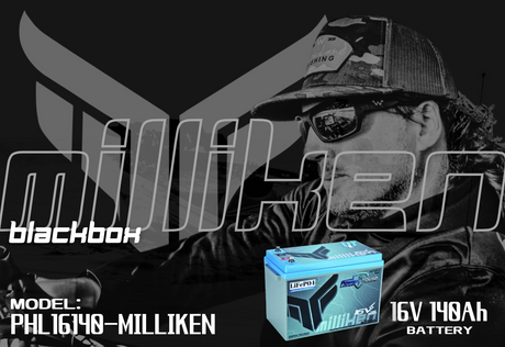 PHL Milliken Edition 16V 140Ah Deep Cycle Battery (5 to 8 devices) - - LIMITED EDITION